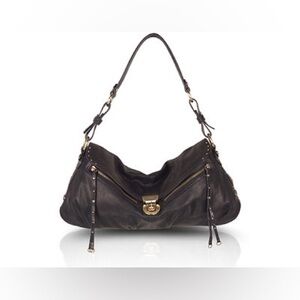 Hayden Harnett Black Lorca Leather Shoulder Bag - EUC